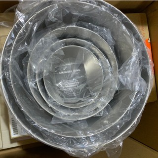 日本製 柳宗理 27cm/23cm/19cm/16cm/13cm不鏽鋼調理盆（五件超值組）