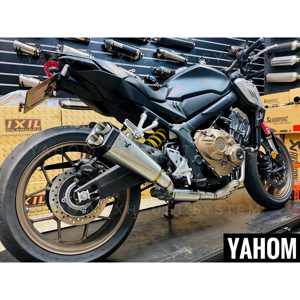 現貨HONDA CB650系列車款 改裝排氣管 IXIL 雙孔 便當盒  MT09/CB650R/CB300R/忍400