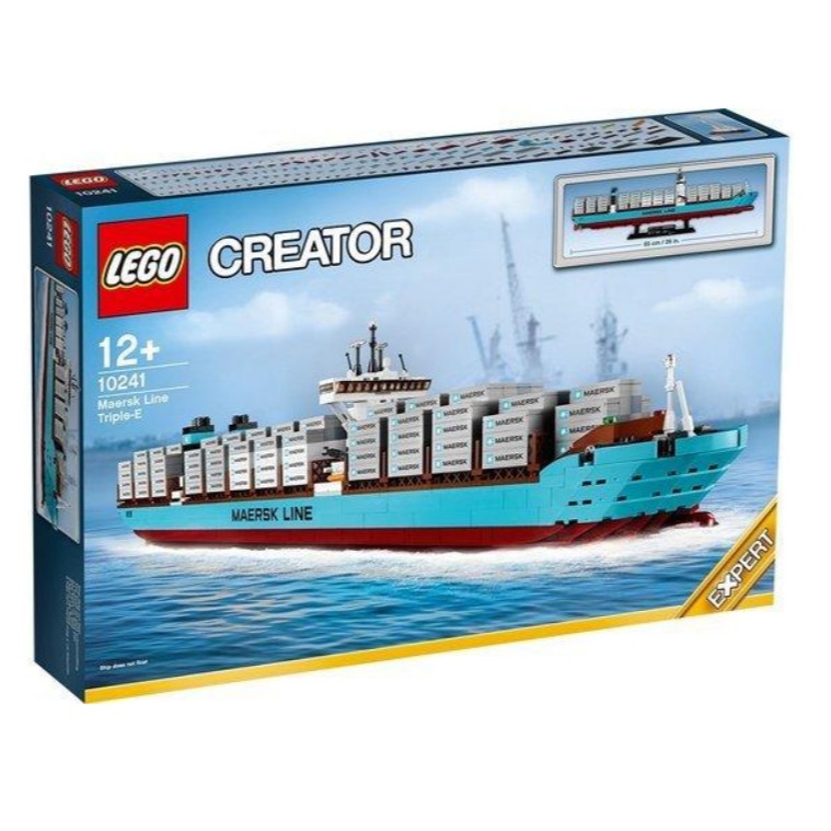 【紅磚屋】樂高 LEGO 10241 Maersk Line Triple-E 馬士基貨櫃船 &lt;盒損&gt;