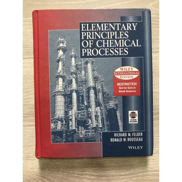 Elementary Principles of Chemical Processes 3/e with CD化工概論）