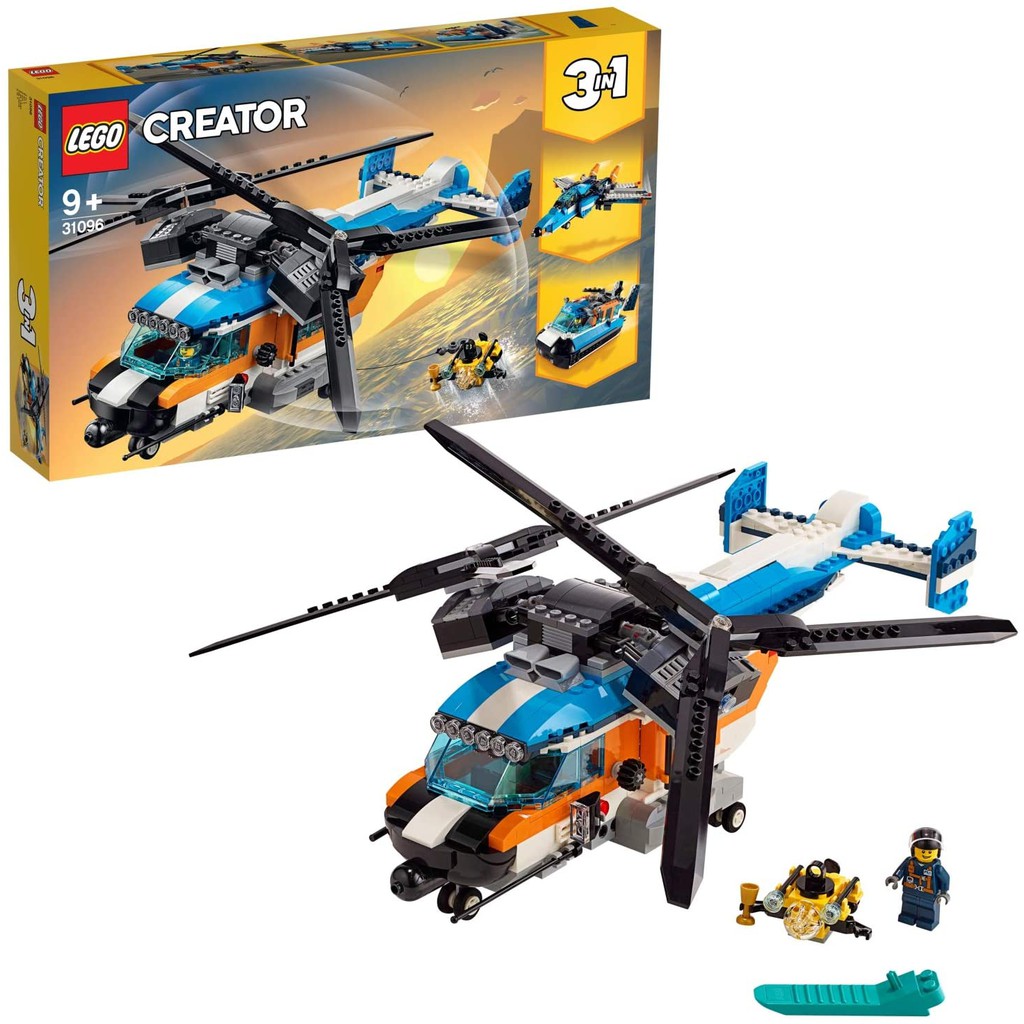[全新現貨]可超取 正品! 樂高 LEGO CREATOR 創意百變系列 雙螺旋槳直升機 31096 積木 三合一