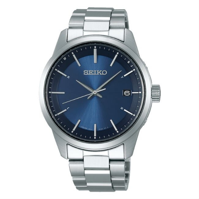 SEIKO 精工 SPIRIT 簡約時尚太陽能電波腕錶-藍面(7B24-0BR0B)(SBTM253J)40mm