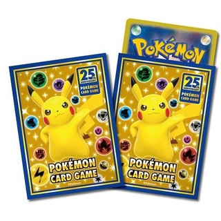 【小熊】25 週年卡套 PTCG 寶可夢主題標準尺寸卡套 - 25週年紀念款 皮卡丘 31561