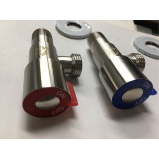 {岱順水電材料行}~[零件類]~ 304 白鐵 不銹鋼 三角凡而 三角開關 熱水器 馬桶 洗臉臺 面盆 適用 外牙