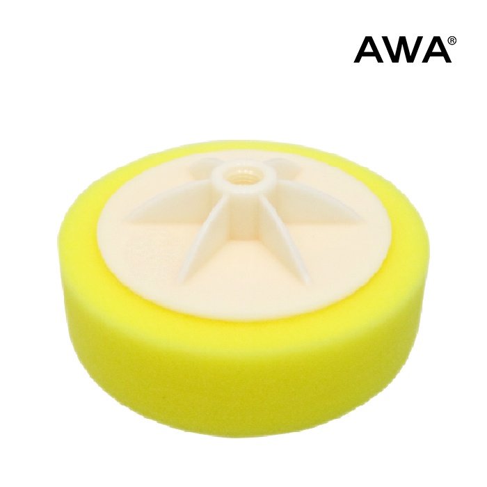 【AWA車蠟職人】A0041 HG 6吋專業海綿輪 黃色 粗目 拋光/研磨