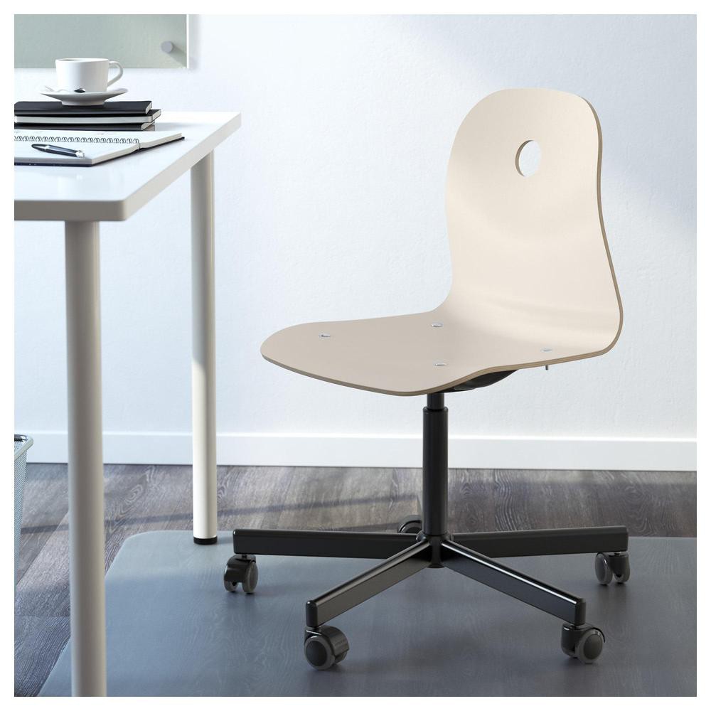 絕版品/北歐工業風格IKEA宜家VOGSBERG/SPORREN辦公椅旋轉椅電腦椅工作椅/白/二手八成新/特$1180