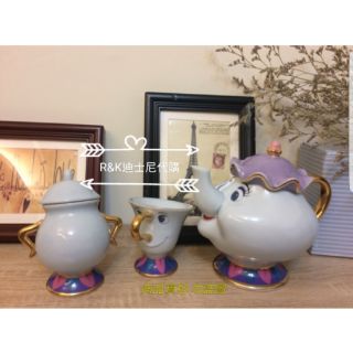 ❤️ORLA小鋪❤️迪士尼 美女與野獸 茶壺媽媽 阿奇杯 精美盒裝