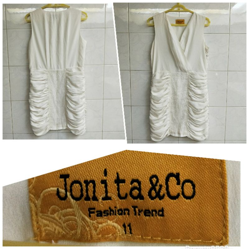 Jonita &amp;Co 米白色洋裝-11
