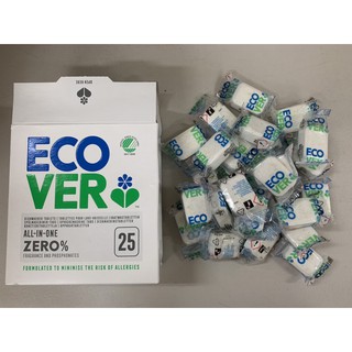 潮濕品【裸裝】NG福利品-""潮濕"""ECOVER宜珂-三合一洗碗機專用洗碗錠-單顆販售 包裝與香氛隨機出貨