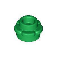 LEGO 樂高 綠色 小花 Plate Round 1x1 Flower Edge 24866 6135287