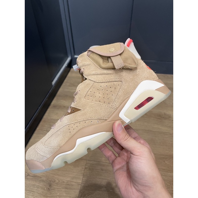 Air Jordan 6 Travis Scott British Khaki Us9