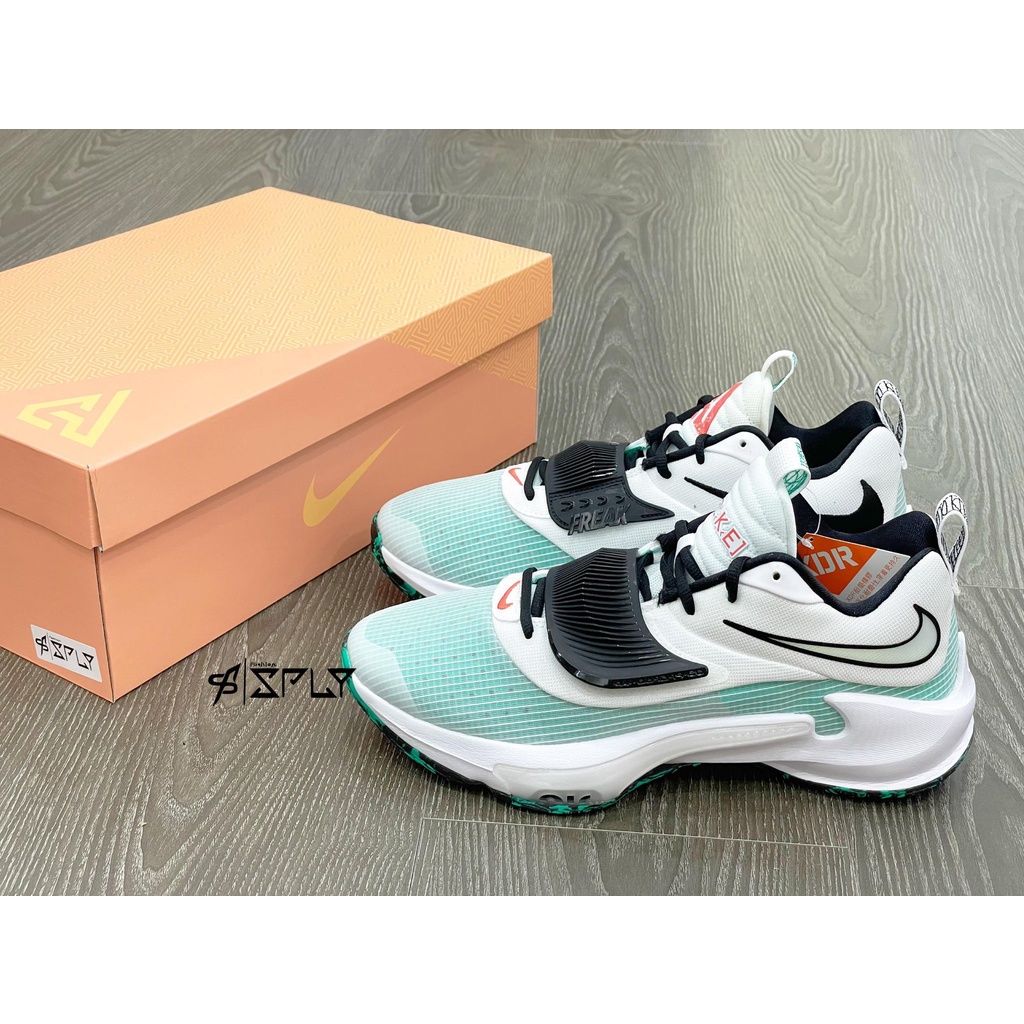 【Fashion SPLY】Nike Zoom Freak 3 XDR 白綠 湖水綠 籃球鞋 DA0695-101