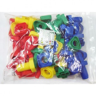 USL 遊思樂 配對幾何螺絲 ( 64 PCS ) 幼教積木
