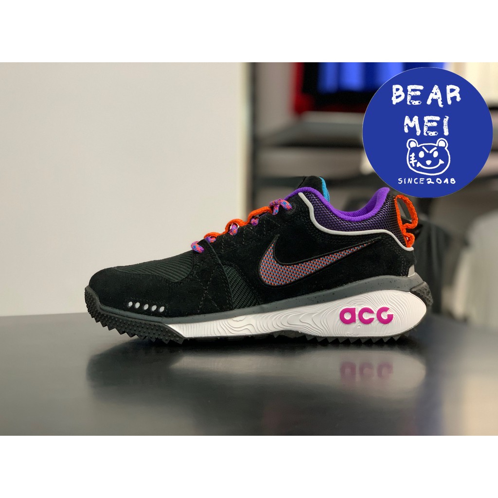 [熊美] NIKE ACG DOG MOUNTAIN 黑紫橘 拼接 越野 登山 休閒 慢跑鞋 男鞋 AQ0916-001