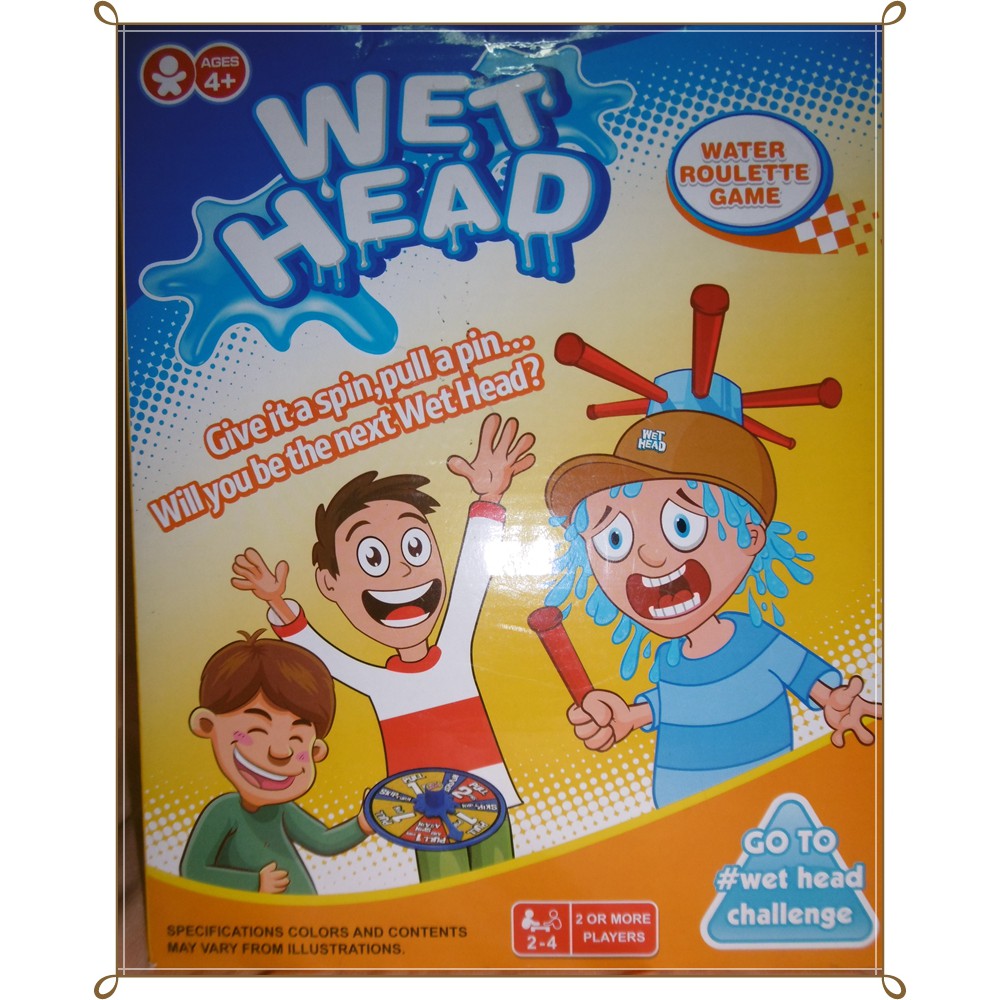 WET HEAD CHALLENGE濕水挑戰帽 漏水帽 抽抽樂帽子 桌游遊戲