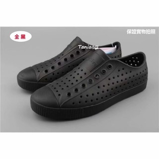 全新Native Jefferson藍標 防水洞洞鞋 男女同款 全黑M6-M10懶人鞋
