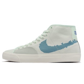 Nike 滑板鞋 SB Blazer Court Mid PRM 湖水綠 帆布鞋面 男女鞋 ACS DM8553-300