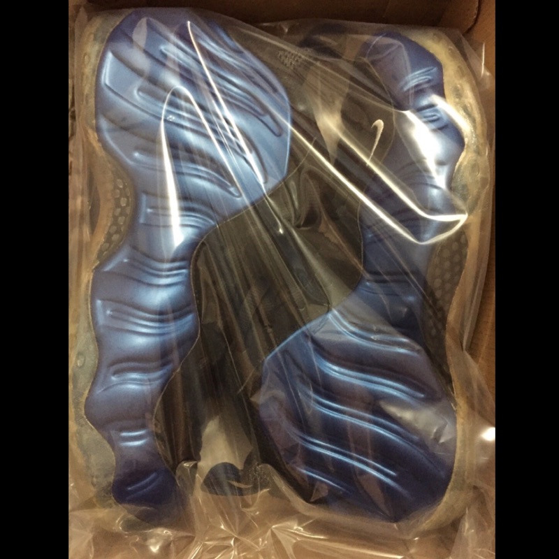 @SIX@二手NIKE AIR FOAMPOSITE ONE 藍噴 哈達威 太空鞋 ：9.5號！《台灣公司貨》