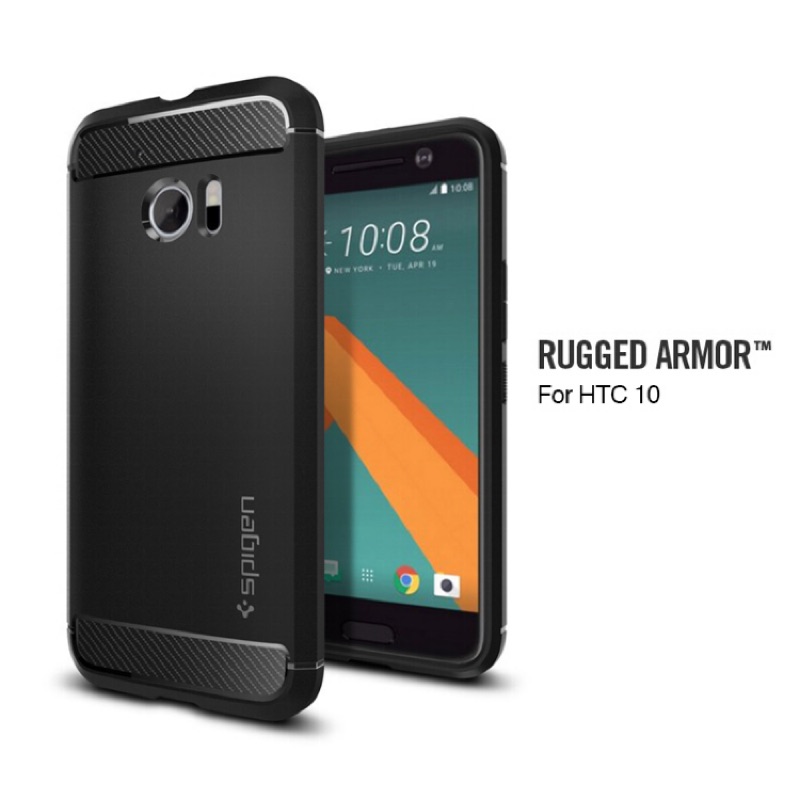 ［二手］Spigen SGP HTC 10 Rugged Armor 碳纖維強化吸震手機殼