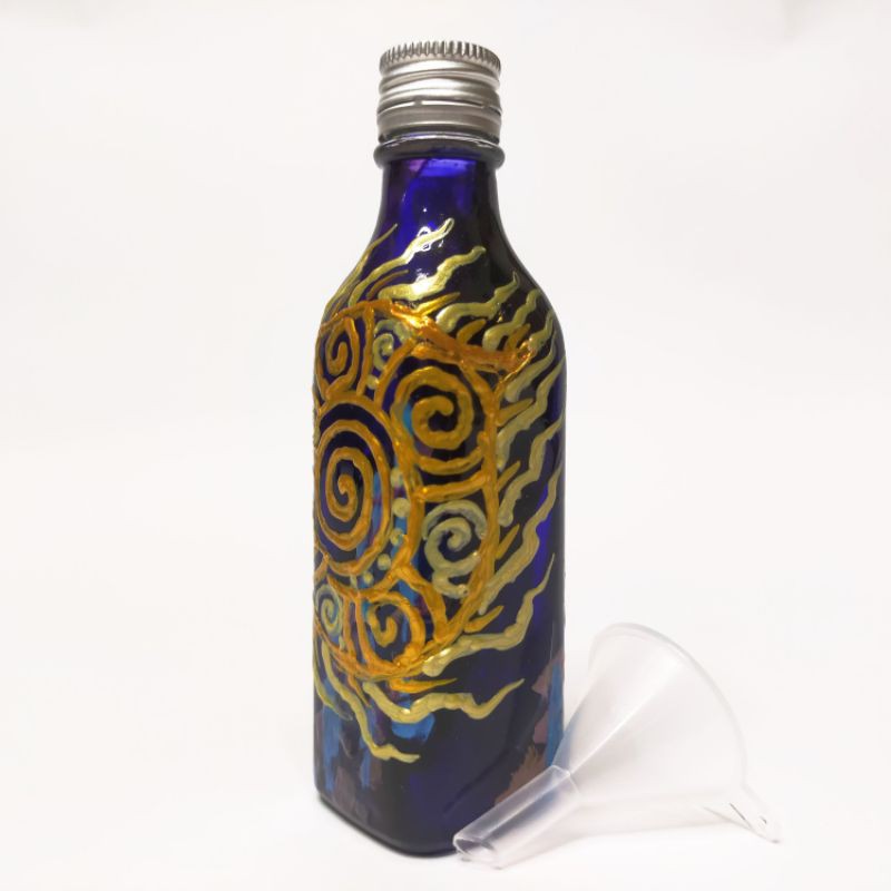 曦光設計能量校準醒酒淨化寶瓶（V0013）淨化 醒酒 魔法油瓶 玻璃瓶 玻璃彩繪 禮物 手作 能量平衡