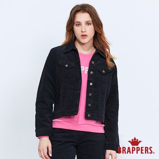 BRAPPERS 女款 BOY FRINED外套系列-中寬版條絨外套-丈青