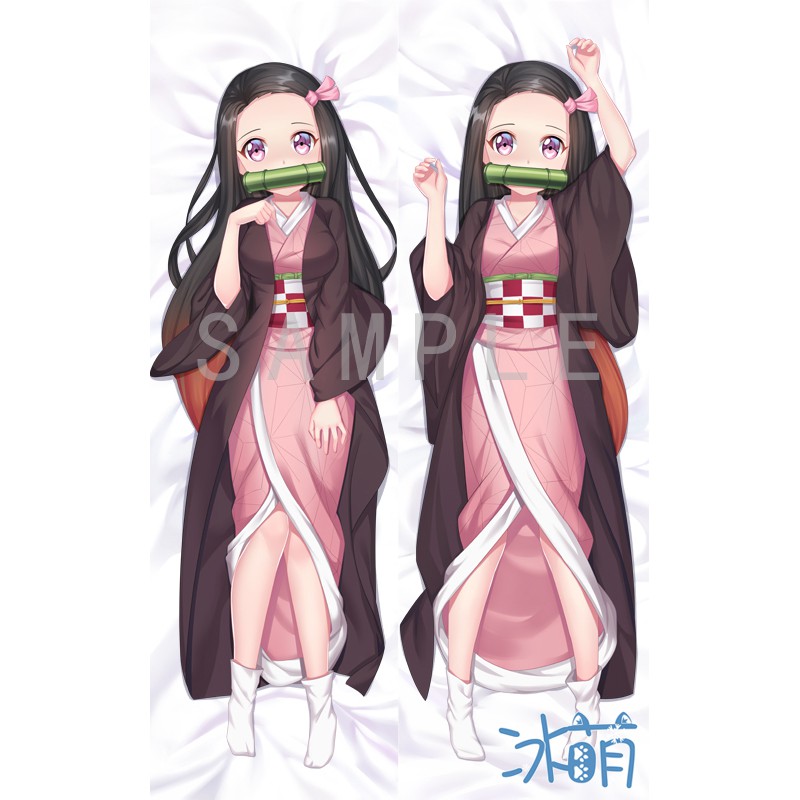 冰萌同人二創等身抱枕套棉胸抱枕方枕枕頭浴巾吊飾掛軸鬼滅之刃竈門禰豆子 蝦皮購物