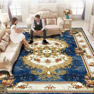 加厚地墊 歐式地毯客廳ins風北歐茶几毯家用臥室美式床邊毯滿鋪大面積訂製 毛毯地毯