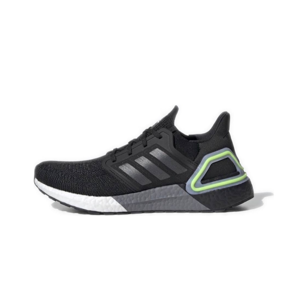  100%公司貨 Adidas UltraBoost 20 黑 螢光 反光 襪套 針織 跑鞋 EG0707 男