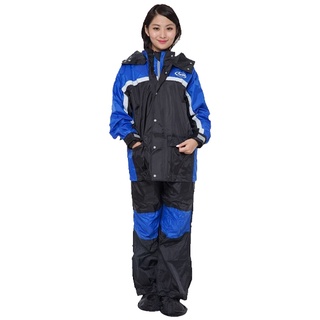Arai K8 黑藍 兩件式雨衣 100%臺灣製造 網狀內裡 超輕量 雨鞋套《遠古騎士》