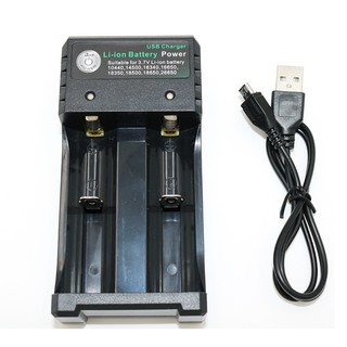 USB接頭 雙槽 18650充電器 鋰電池充電器