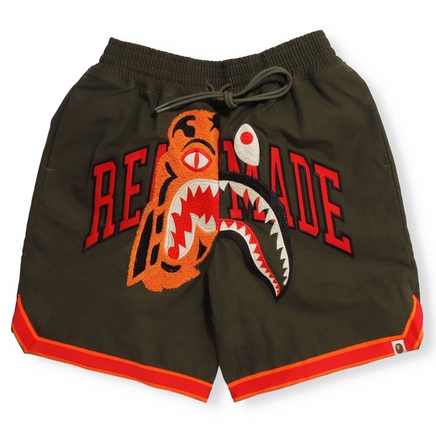 預購10月23號 BAPE x Readymade TIGER SHARK BASKETBALL SHORTS 虎鯊短褲