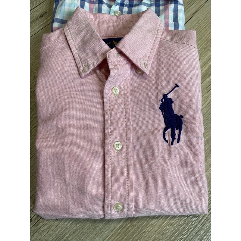 客訂⋯💯近新➕正品 ✅Polo Ralph Lauren 男童大馬🐎長袖襯衫 拜年穿搭 110cm