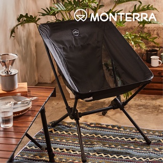 Monterra CVT2 S 輕量蝴蝶形摺疊椅 黑色 / 露營椅 戰術椅 月亮椅