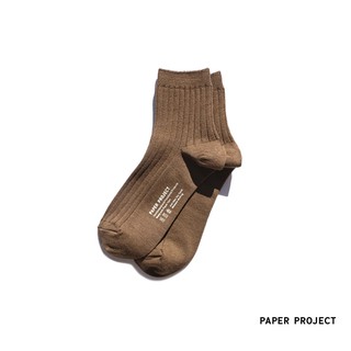 GOODFORIT/紐約PAPER PROJECT Rib Anklet Socks有機棉紙紗靴款踝襪/兩色