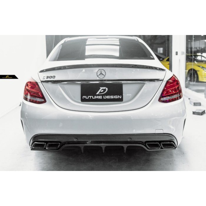 【政銓企業】BENZ W205 C43 C63 AMG 專用 FDGT 卡夢 後下巴 高品質 抽真空製程現貨