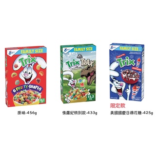 [凱蒂雜貨店］😄預購😁美國代購Trix cereal喜瑞爾 6種水果形狀早餐麥片 家庭號456g