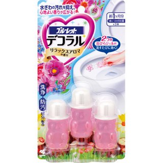 【JPGO】日本製 小林製藥 馬桶消臭花型凝膠 7.5gx3入~花香粉