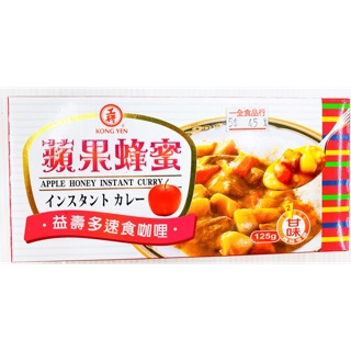 調味品 益壽多蘋果蜂蜜咖哩塊 速食咖哩 甘味咖哩 台灣品牌 蘋果蜂蜜 工研咖哩塊 咖哩飯 方便料理 工研 南北貨