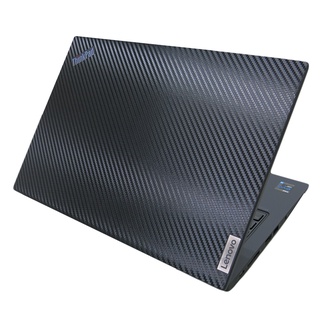 【Ezstick】Lenovo ThinkPad X13 Gen2 2代 黑色卡夢紋機身貼(上蓋、鍵盤週圍、底部貼)