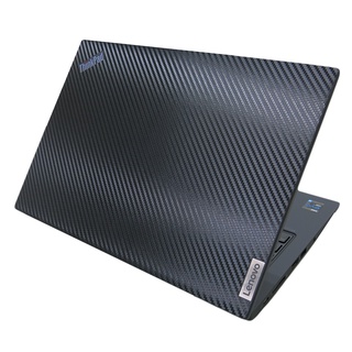 【Ezstick】Lenovo ThinkPad X13 Gen2 2代 黑色卡夢紋機身貼 (上蓋+鍵盤週圍+底部貼)