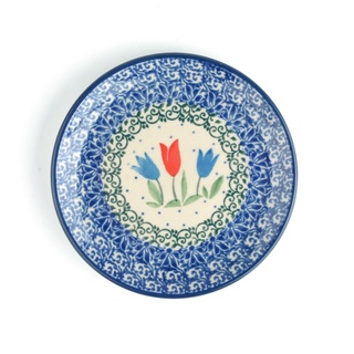 【波蘭陶】Tulip Royal 蛋糕盤 12.3cm《WUZ屋子》盤子 點心盤 進口瓷盤 手工製 盤子