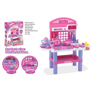 A-Q小家電 008-53 燈光音樂廚具組 兒童玩具 兒童餐具玩具 廚房玩具 創意廚房 生日 禮物 扮家家酒