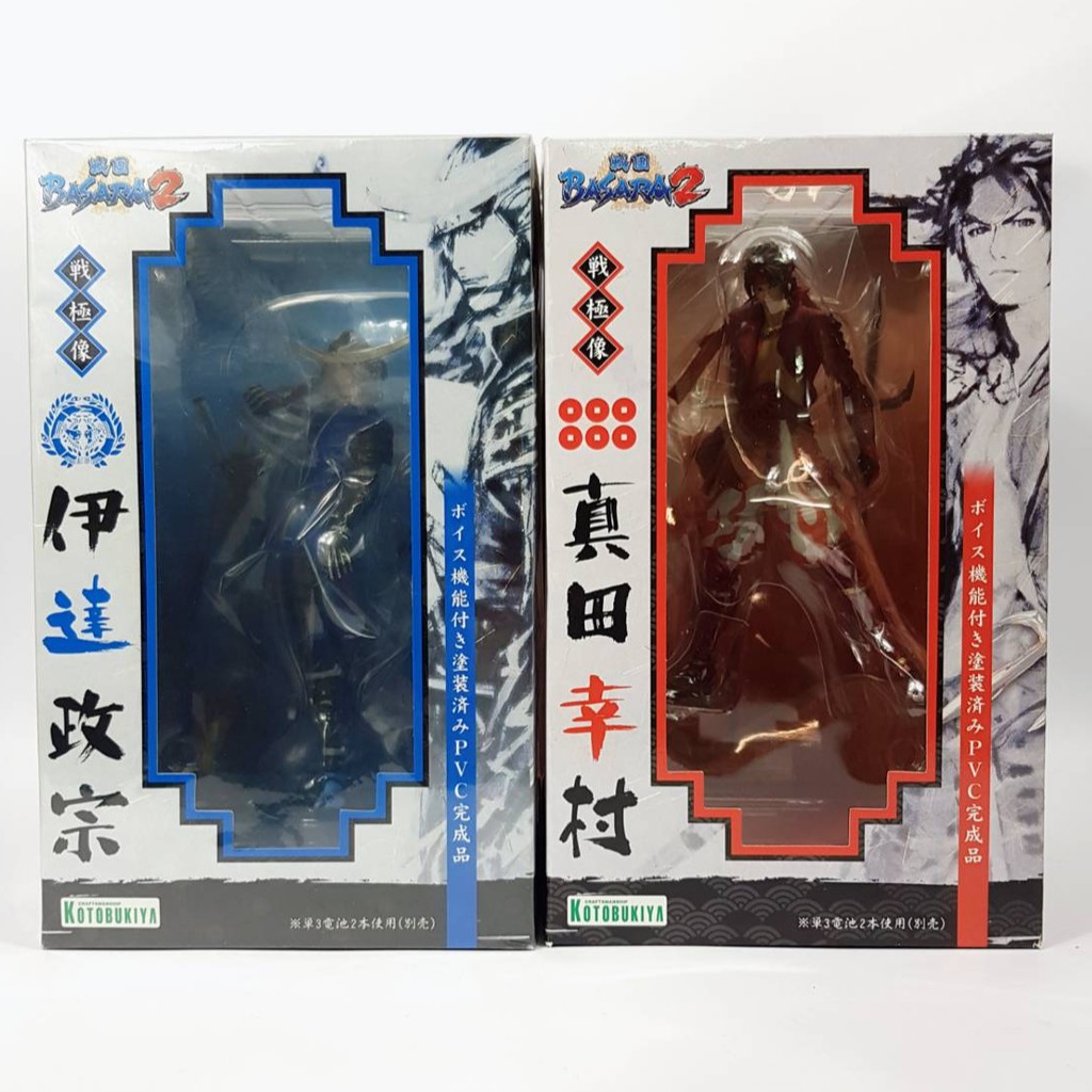 蝦皮金證最低價 全新絕版稀有日版壽屋戰國basara 2 戰極像伊達政宗真田幸村公仔模型 蝦皮購物