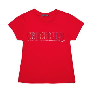 Crocodile Junior 『小鱷魚童裝』531456-08號 燙鑽 LOGO T恤 Ggo(G購)
