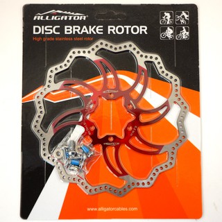 Alligator Starlite 公路車不鏽鋼紅色碟盤160/180/203 Brake Disc Rotor