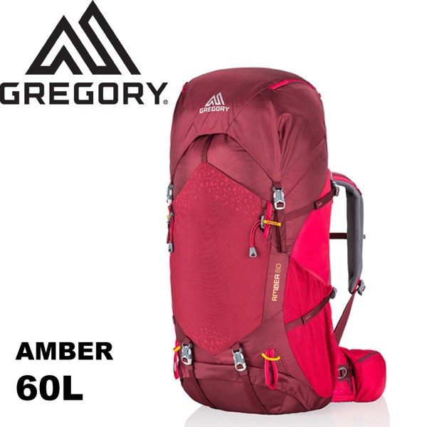 【GREGORY 美國 女款 AMBER 60 登山背包《辣椒紅》60L】77834/雙肩背包/後背包/旅行//悠遊山水