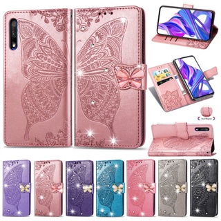 適用於 三星 M53 Note 10 Plus Note20 Ultra Note 8 9 蝴蝶鑽 皮套 手機套