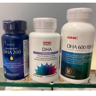 【Star代購】GNC DHA 魚油600 DHA 1000 mini fish oil 藻油 不含epa 孕婦