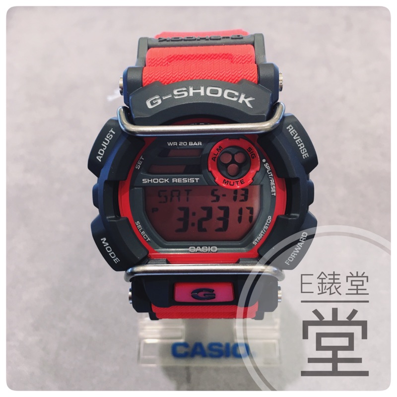 CASIO G-SHOCK 經典防撞保護時尚錶 膠帶電子錶(GD-400-4D)200米防水防撞 公司貨