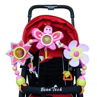 Tiny Love嬰兒車益智玩具-粉蝴蝶